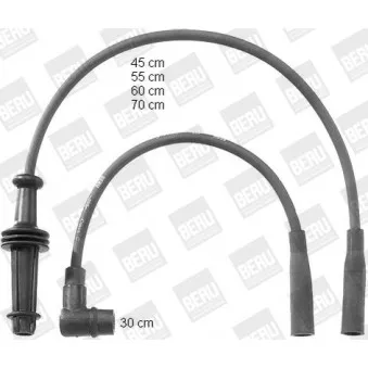 BERU PRO756 - Kit de câbles d'allumage