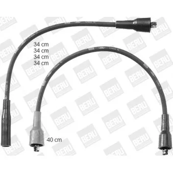 BERU PRO757 - Kit de câbles d'allumage