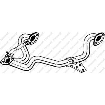 Tuyau d'échappement BOSAL 837-445