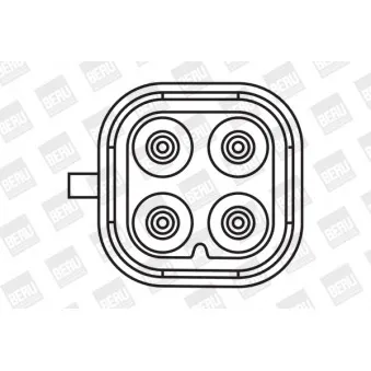 Bobine d'allumage BERU OEM V7203971AA