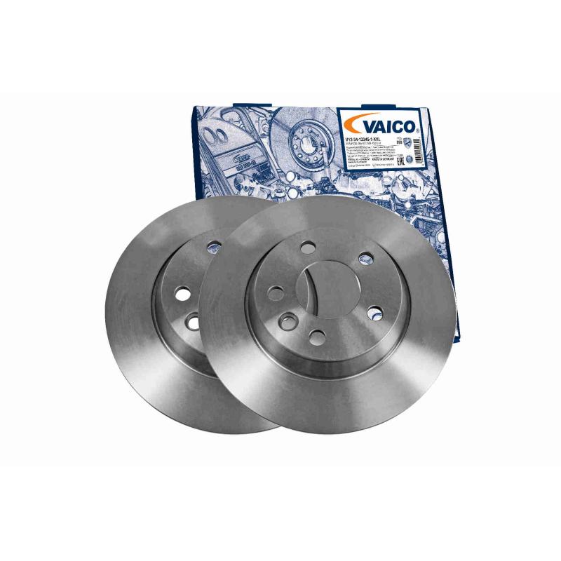 Jeu de 2 disques de frein arrière VAICO V10-40080 - Visuel 1