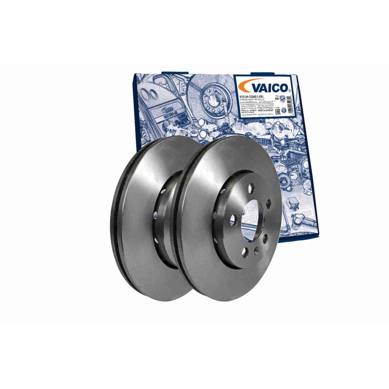 Jeu de 2 disques de frein avant VAICO V10-80043 - Visuel 1