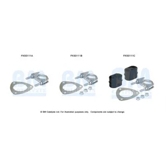 Kit d'assemblage, tuyau d'échappement BM CATALYSTS FK50111