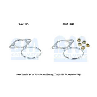 Kit d'assemblage, tuyau d'échappement BM CATALYSTS FK50188