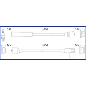 Kit de câbles d'allumage HITACHI OEM 96256433