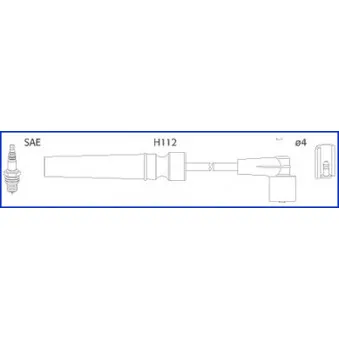 Kit de câbles d'allumage HITACHI OEM 96242597