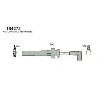 HITACHI 134272 - Kit de câbles d'allumage
