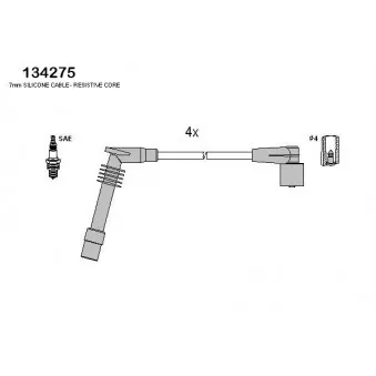 HITACHI 134275 - Kit de câbles d'allumage