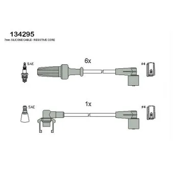 HITACHI 134295 - Kit de câbles d'allumage