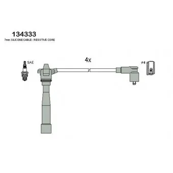HITACHI 134333 - Kit de câbles d'allumage