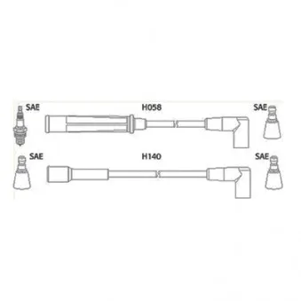 HITACHI 134360 - Kit de câbles d'allumage