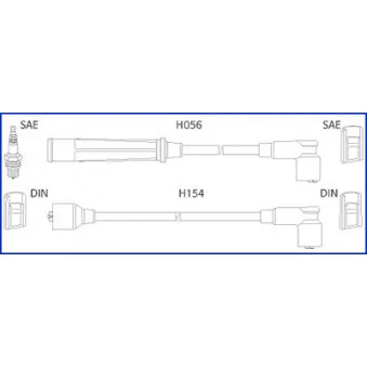HITACHI 134366 - Kit de câbles d'allumage