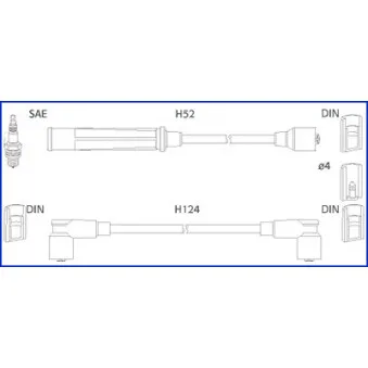 Kit de câbles d'allumage HITACHI OEM 2721934