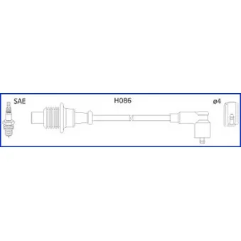 Kit de câbles d'allumage NGK 8471