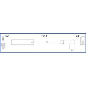 HITACHI 134432 - Kit de câbles d'allumage