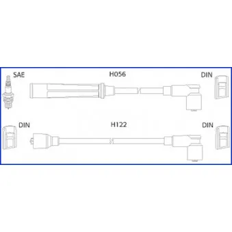 HITACHI 134438 - Kit de câbles d'allumage