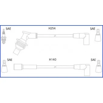 Kit de câbles d'allumage HITACHI OEM 7700857981