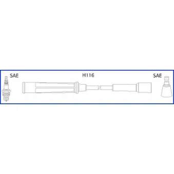 HITACHI 134465 - Kit de câbles d'allumage