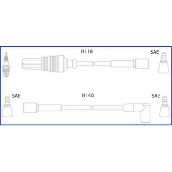 Kit de câbles d'allumage EFI AUTOMOTIVE 3545