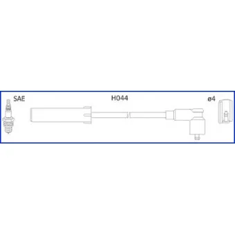 Kit de câbles d'allumage HITACHI OEM 7700847109