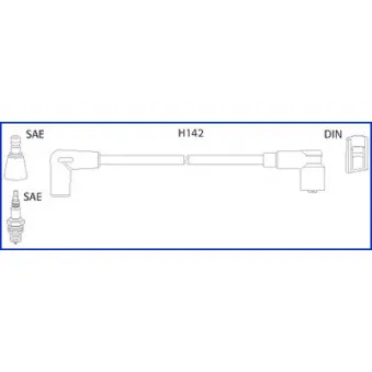 Kit de câbles d'allumage HITACHI OEM 7694366