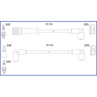 HITACHI 134485 - Kit de câbles d'allumage