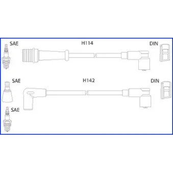 Kit de câbles d'allumage HITACHI OEM 7700850462