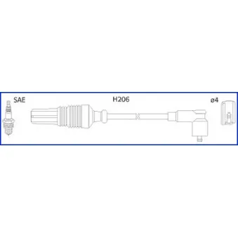 Kit de câbles d'allumage HITACHI OEM 5967n6