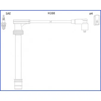 HITACHI 134518 - Kit de câbles d'allumage