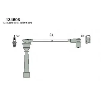 HITACHI 134603 - Kit de câbles d'allumage