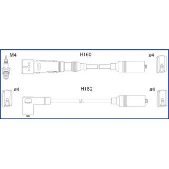 HITACHI 134706 - Kit de câbles d'allumage