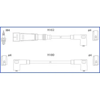 HITACHI 134715 - Kit de câbles d'allumage