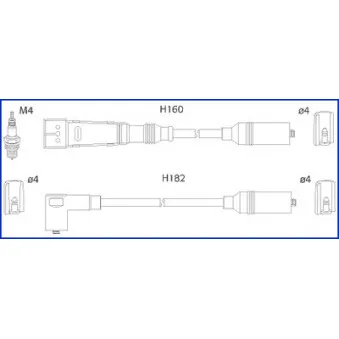 HITACHI 134716 - Kit de câbles d'allumage