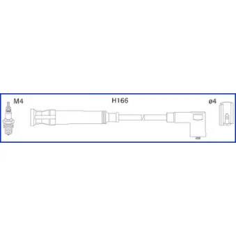 HITACHI 134758 - Kit de câbles d'allumage