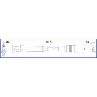 HITACHI 134763 - Kit de câbles d'allumage