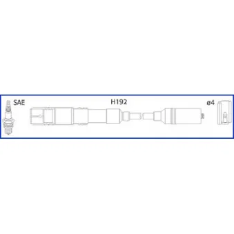 HITACHI 134779 - Kit de câbles d'allumage