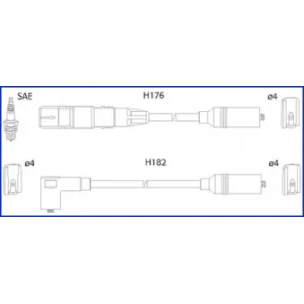 HITACHI 134790 - Kit de câbles d'allumage