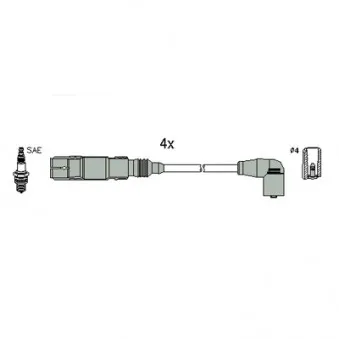 HITACHI 134793 - Kit de câbles d'allumage