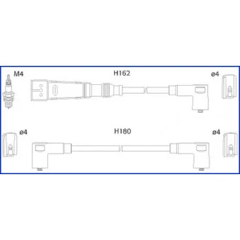 HITACHI 134795 - Kit de câbles d'allumage