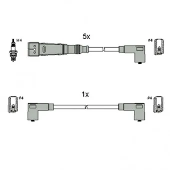 Kit de câbles d'allumage HITACHI OEM N10052808