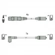 HITACHI 134831 - Kit de câbles d'allumage
