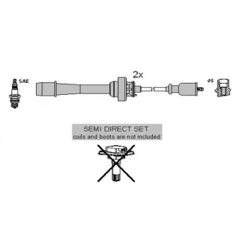 HITACHI 134954 - Kit de câbles d'allumage