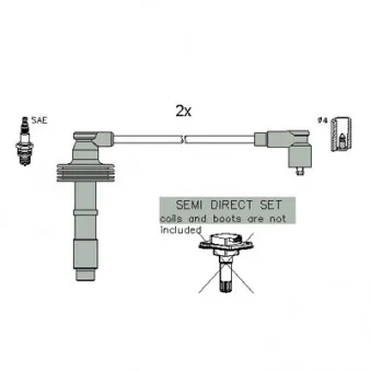 HITACHI 134958 - Kit de câbles d'allumage