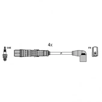HITACHI 134961 - Kit de câbles d'allumage
