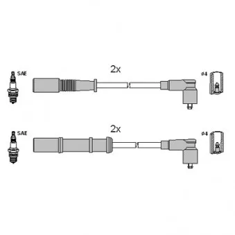 HITACHI 134972 - Kit de câbles d'allumage