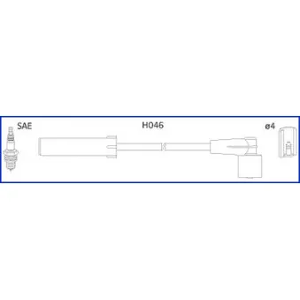 Kit de câbles d'allumage HITACHI 134979