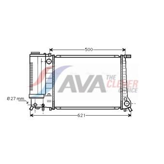 Radiateur, refroidissement du moteur AVA QUALITY COOLING OEM 1723537