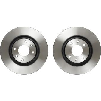 Jeu de 2 disques de frein avant TRW DF4183 pour FIAT 124 1.2 - 110cv