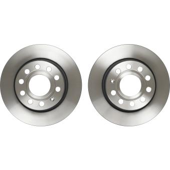 Jeu de 2 disques de frein arrière TRW DF4276 pour SEAT LEON 1.6 - 102cv