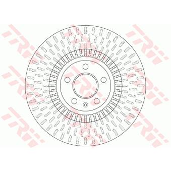 Jeu de 2 disques de frein avant TRW [DF6216]